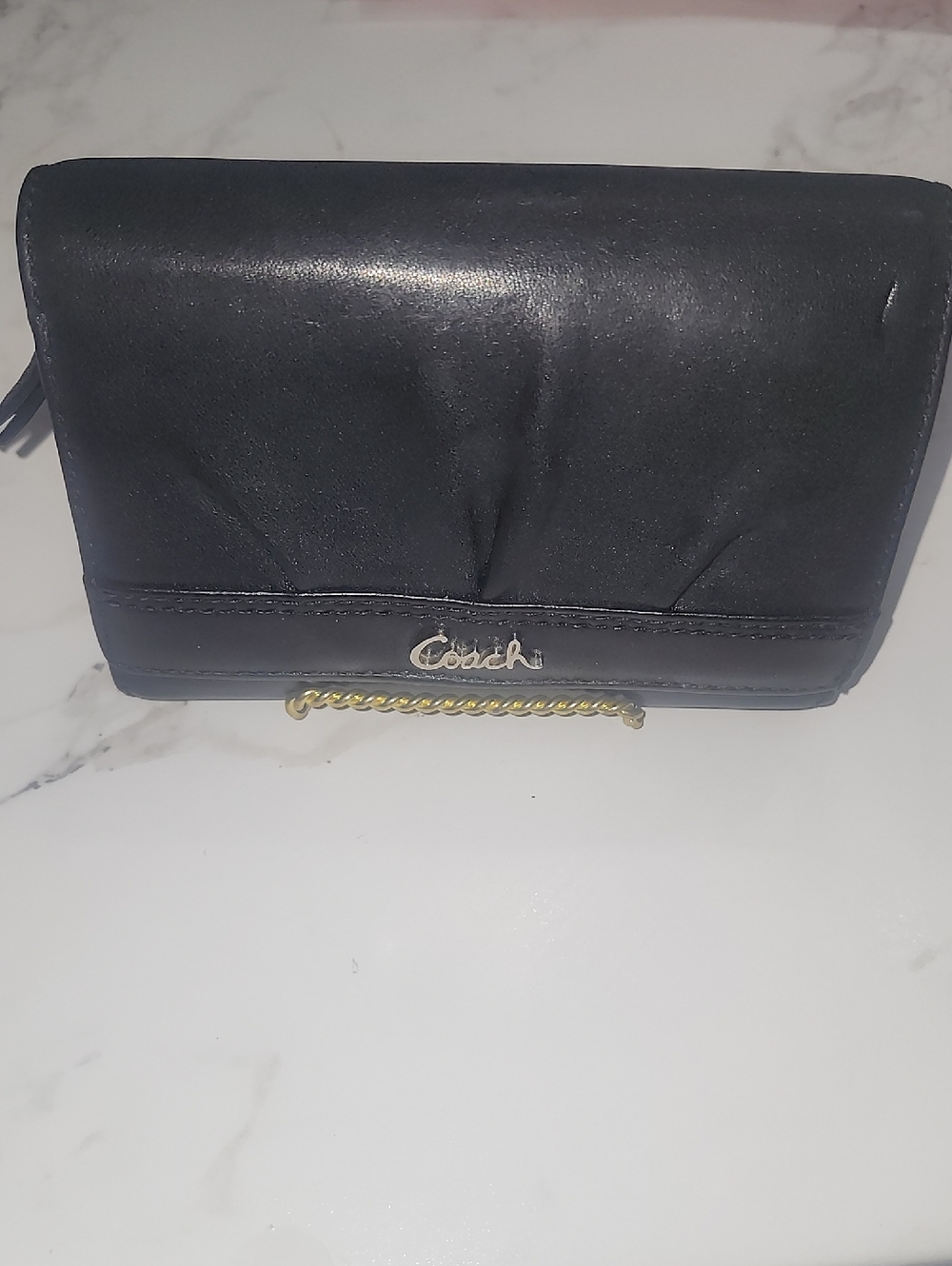 Vintage Coach Pleated Soho Wallet